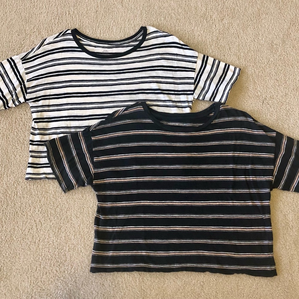 American Eagle Outfitters Oversized Cropped Tees - Set of 2